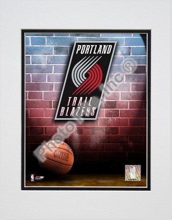 Portland Trail Blazers "2006 Logo" Double Matted 8" X 10" Photograph (Unframed)