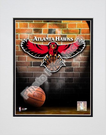 Atlanta Hawks "2006 Logo" Double Matted 8" X 10" Photograph (Unframed)