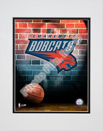 Charlotte Bobcats 2006 NBA Logo Double Matted 8” x 10” Photograph (Unframed)