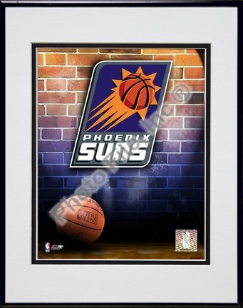 Phoenix Suns "2006 Logo" Double Matted 8" X 10" Photograph in a Black Anodized Aluminum Frame
