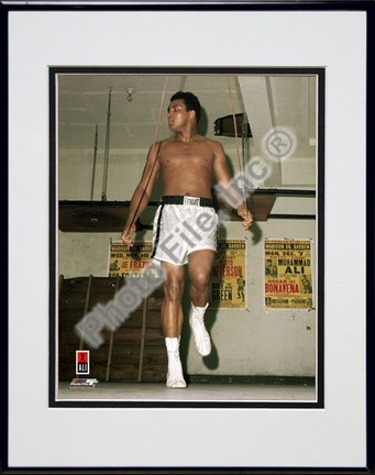 Muhammad Ali #14 Double Matted 8" X 10" Photograph in Black Anodized Aluminum Frame