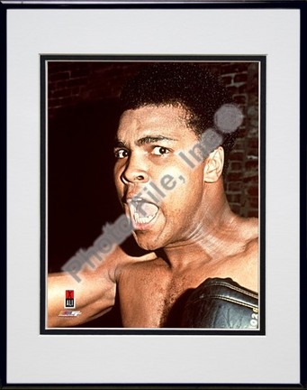 Muhammad Ali #11 Double Matted 8" X 10" Photograph in Black Anodized Aluminum Frame