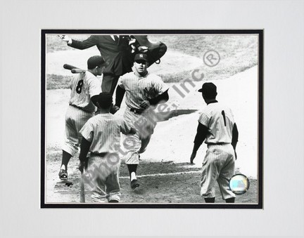 Mickey Mantle "Rounding Bases" Double Matted 8" X 10" Photograph (Unframed)