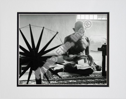 Mohandas K. Gandhi #15 Double Matted 8" X 10" Photograph (Unframed)