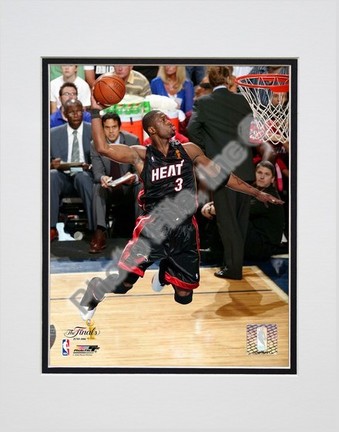 Dwyane Wade 2006 "Finals / Game 2 Dunk (#13)" Double Matted 8" X 10" Photograph (Unframed)