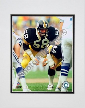 Jack Lambert "Defensive Stance" Double Matted 8â€ x 10â€ Photograph (Unframed)