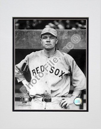 Babe Ruth "Close Up" Double Matted 8" X 10" Photograph (Unframed)