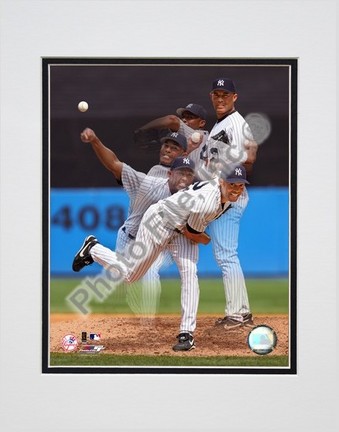 Mariano Rivera "2006 Multiple Exposure" Double Matted 8" X 10" Photograph (Unframed)