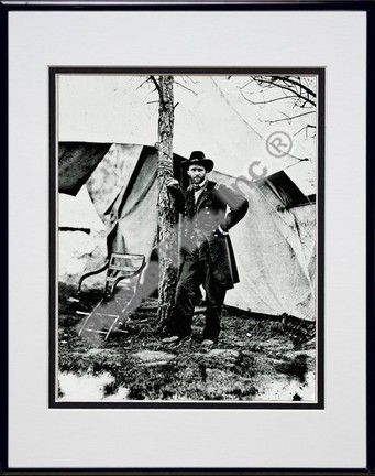 General Ulysses S. Grant #16 Double Matted 8" x 10" Photograph in Black Anodized Aluminum Frame