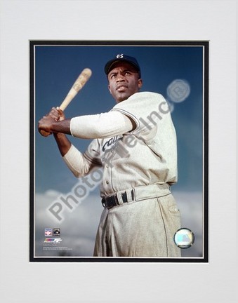Jackie Robinson "1953 Posed Batting" Double Matted 8" x 10" Photograph (Unframed)