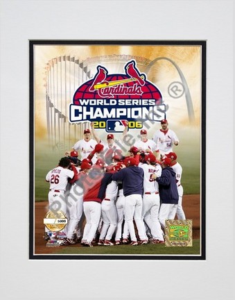 St. Louis Cardinals" 2006 Celebration" Double Matted 8" X 10" Photograph (Unframed)