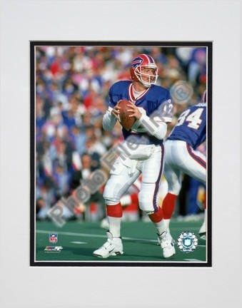 Jim Kelly "Blue Jersey" Double Matted 8" X 10" Photograph (Unframed)