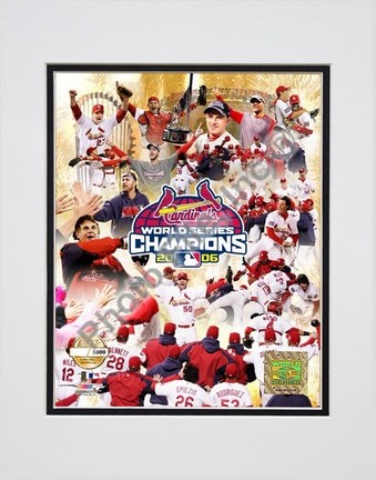 St. Louis Cardinals "2006" Double Matted 8" X 10" Photograph (Unframed)