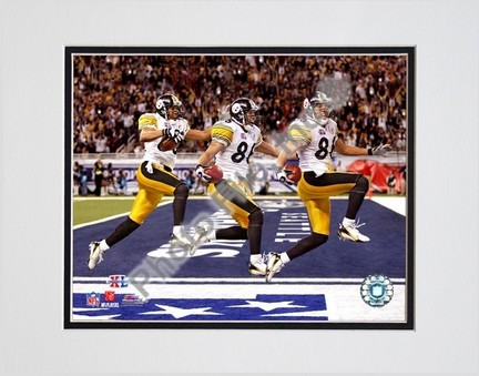 Hines Ward "2006 Super Bowl XL Multi Exposure" Double Matted 8" X 10" Photograph (Unframed)