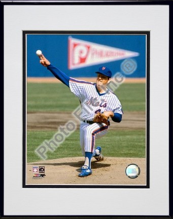 Tom Seaver "1963 Action" Double Matted 8" x 10" Photograph in Black Anodized Aluminum Frame