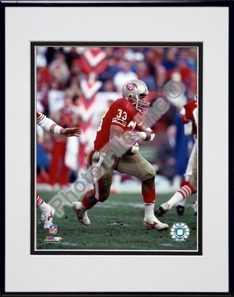 Roger Craig "Action" Double Matted 8" X 10" Photograph in a Black Anodized Aluminum Frame