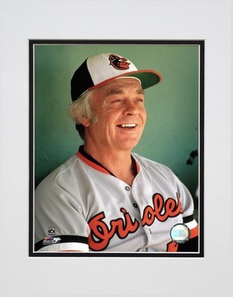 Earl Weaver "Close up" Double Matted 8” x 10” Photograph (Unframed)