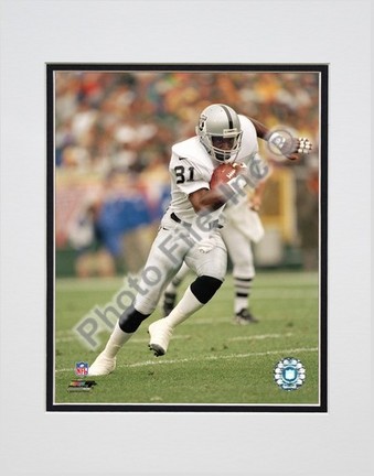 Tim Brown "Action in White Jersey" Double Matted 8" x 10" Photograph (Unframed)