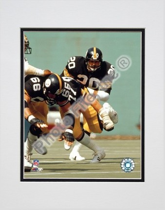 Rocky Bleier "Action" Double Matted 8" x 10" Photograph (Unframed)