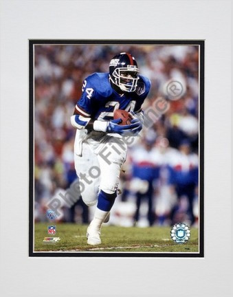 Ottis Anderson "Super Bowl XXV Action" Double Matted 8" x 10" Photograph (Unframed)