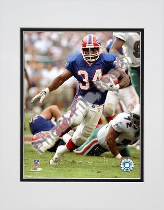Thurman Thomas "1999 Action" Double Matted 8" x 10" Photograph (Unframed)