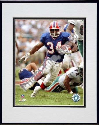 Thurman Thomas "1999 Action" Double Matted 8" x 10" Photograph in Black Anodized Aluminum Frame