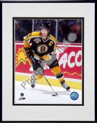 Ray Bourque "1998 Action" Double Matted 8" x 10" Photograph in a Black Anodized Aluminum Frame