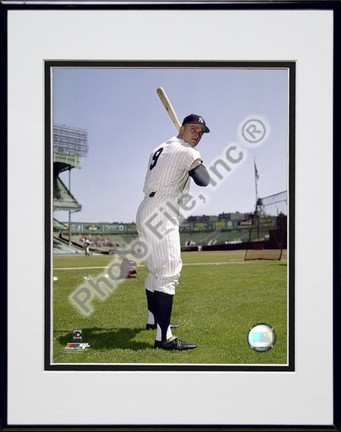 Roger Maris "1960 Posed Batting" Double Matted 8" x 10" Photograph in Black Anodized Aluminum Frame