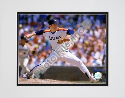 Nolan Ryan "1988 Action" Double Matted 8" x 10" Photograph (Unframed)