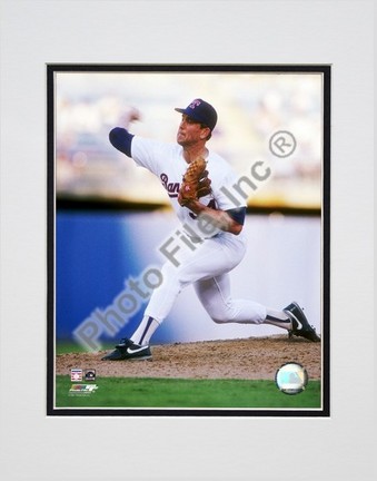 Nolan Ryan "1991 Action" Double Matted 8" x 10" Photograph (Unframed)