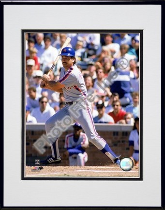 Keith Hernandez "1988 Action" Double Matted 8" x 10" Photograph in Black Anodized Aluminum Frame