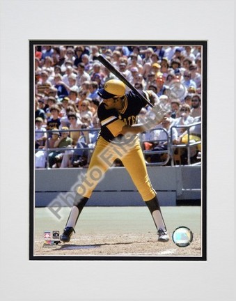 Willie Stargell "Batting Action" Double Matted 8" x 10" Photograph (Unframed)