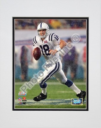 Peyton Manning "Super Bowl XLI Action (#3)" Double Matted 8" x 10" Photograph (Unframed)