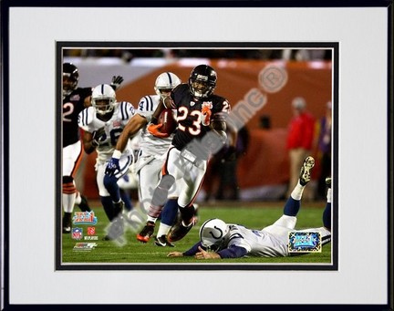 Devin Hester "Super Bowl XLI Action #33" Double Matted 8" x 10" Photograph in Black Anodized Aluminu