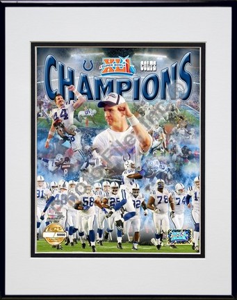 Indianapolis Colts "Super Bowl XLI Celebration" Photo File Gold Composite Double Matted 8" x 10" Pho