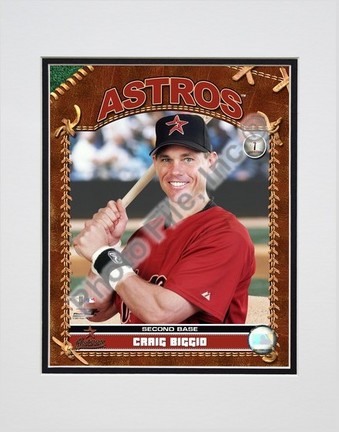 Craig Biggio "2007 Studio Plus" Double Matted 8” x 10” Photograph (Unframed)