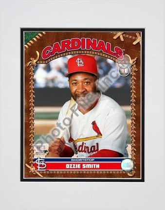 Ozzie Smith "Studio Plus" Double Matted 8" x 10" Photograph (Unframed)
