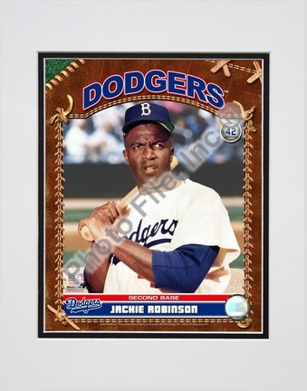 Jackie Robinson "2007 Vintage Studio Plus" Double Matted 8" x 10" Photograph (Unframed)