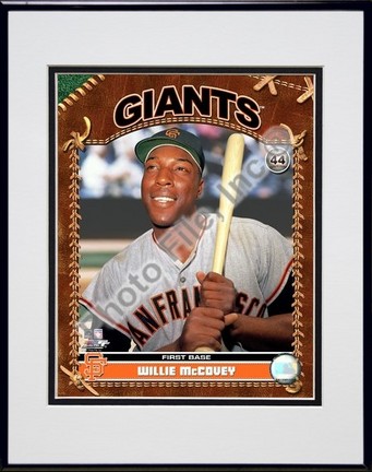 Willie McCovey "2007 Vintage Studio Plus" Double Matted 8" x 10" Photograph in Black Anodized Alumin