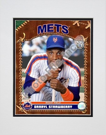 Darryl Strawberry "2007 Vintage Studio Plus" Double Matted 8" x 10" Photograph (Unframed)