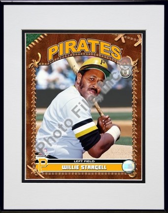 Willie Stargell "2007 Vintage Studio Plus" Double Matted 8" x 10" Photograph in Black Anodized Alumi