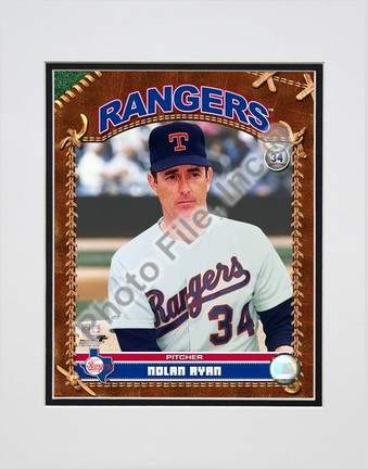 Nolan Ryan "Studio Plus" Double Matted 8" x 10" Photograph (Unframed)