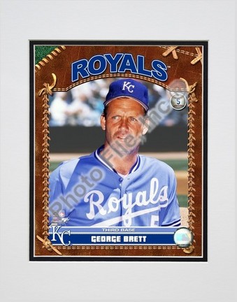 George Brett "2007 Vintage Studio Plus" Double Matted 8" x 10" Photograph (Unframed)