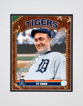 Ty Cobb "2007 Vintage Studio Plus" Double Matted 8" x 10" Photograph (Unframed)