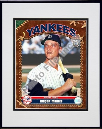 Roger Maris "Studio Plus" Double Matted 8" x 10" Photograph in Black Anodized Aluminum Frame