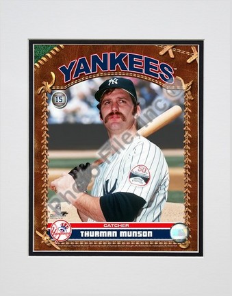 Thurman Munson "2007 Vintage Studio Plus" Double Matted 8" x 10" Photograph (Unframed)