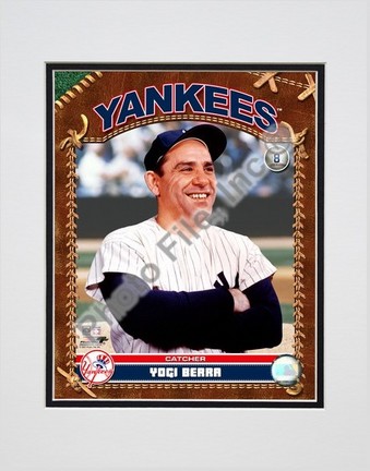 Yogi Berra "2007 Vintage Studio Plus" Double Matted 8" x 10" Photograph (Unframed)