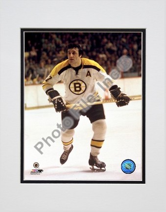 Phil Esposito "Boston Bruins Action" Double Matted 8" x 10" Photograph (Unframed)