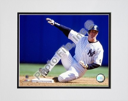 Paul O'Neill "1999 Sliding Action" Double Matted 8" x 10" Photograph (Unframed)