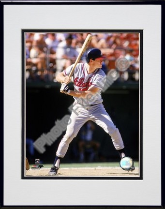 Dale Murphy "1987 Action" Double Matted 8" x 10" Photograph in Black Anodized Aluminum Frame